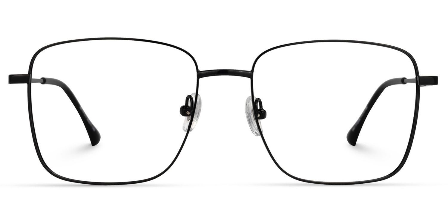 Earlene Square Black Glasses | ZEELOOL Canada0