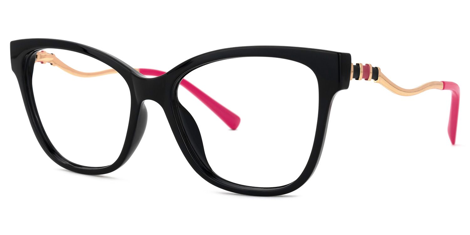 Stevens Cateye Black Glasses | ZEELOOL Canada1