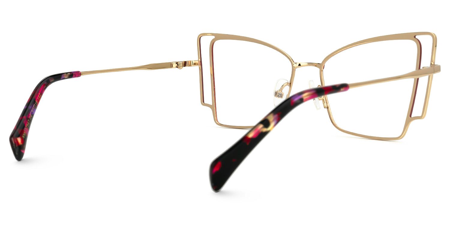 Tapacia Geometric Red Glasses | ZEELOOL Canada3