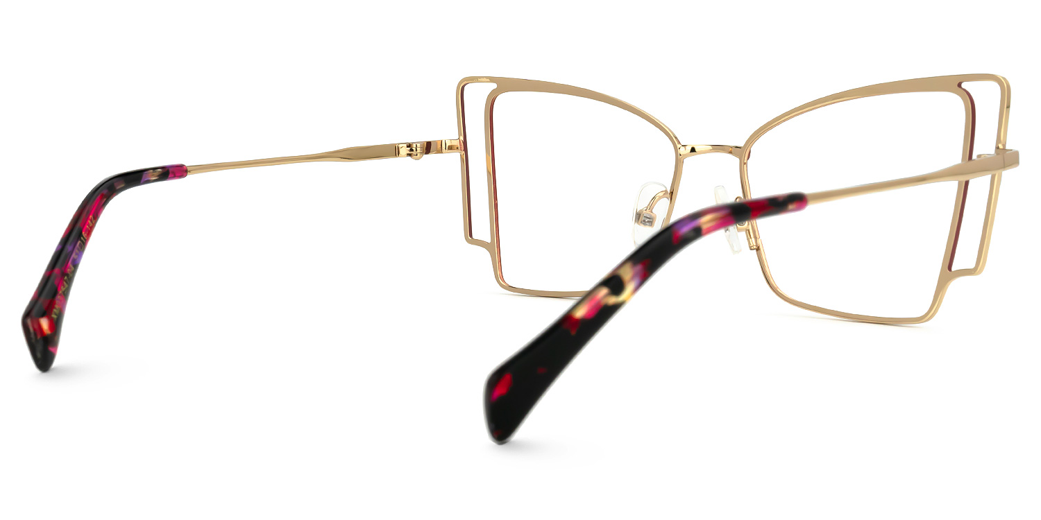 Tapacia Geometric Red Glasses3