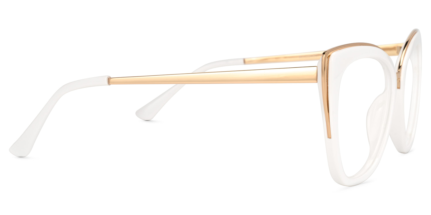 Ruiz Cateye White Glasses2