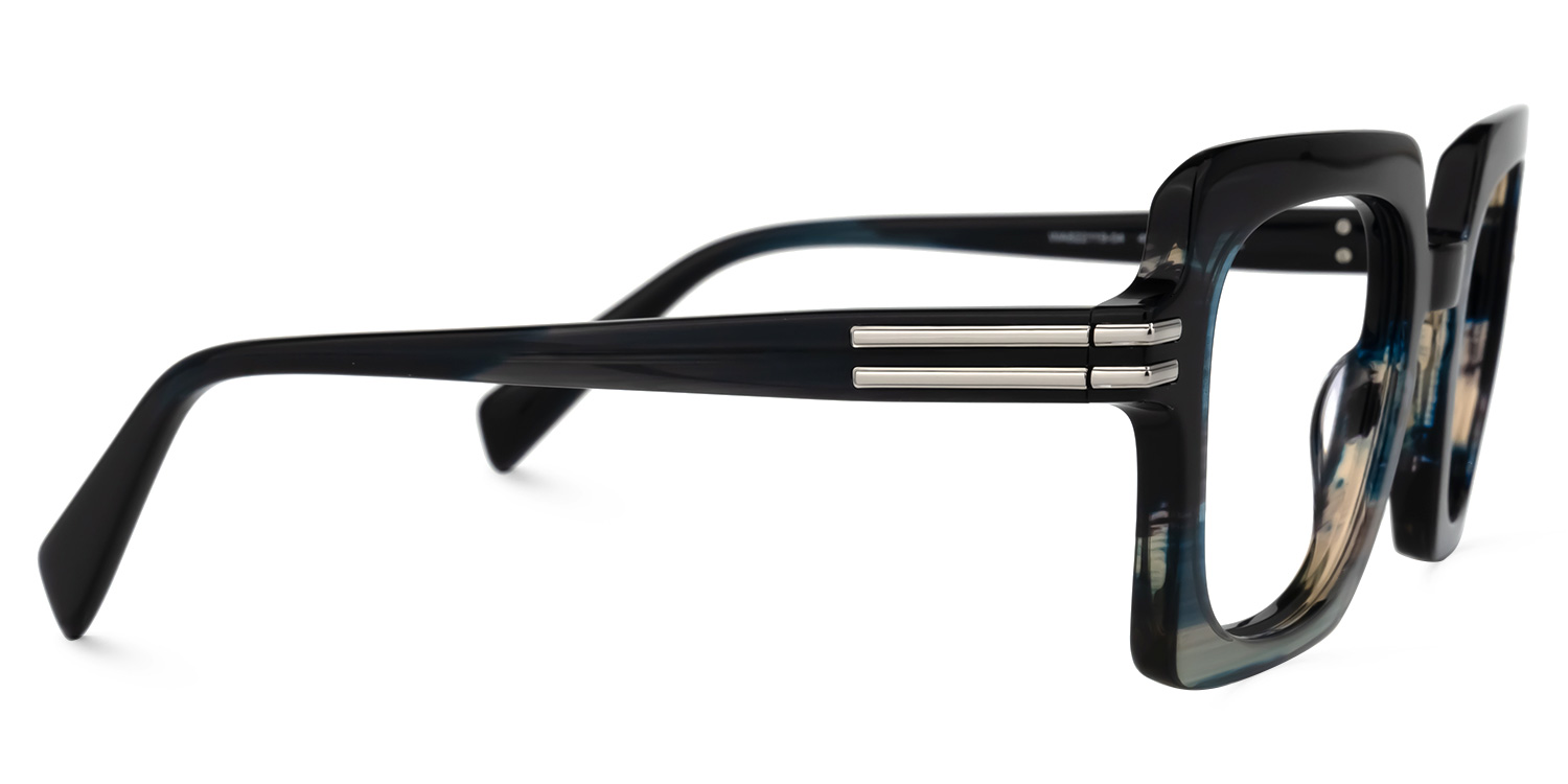 Nogueda Square Blue Glasses | ZEELOOL Canada2