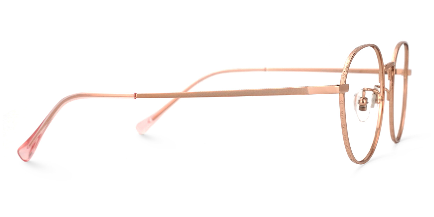 Vasquez Geometric Rose-Gold Glasses | ZEELOOL Canada2
