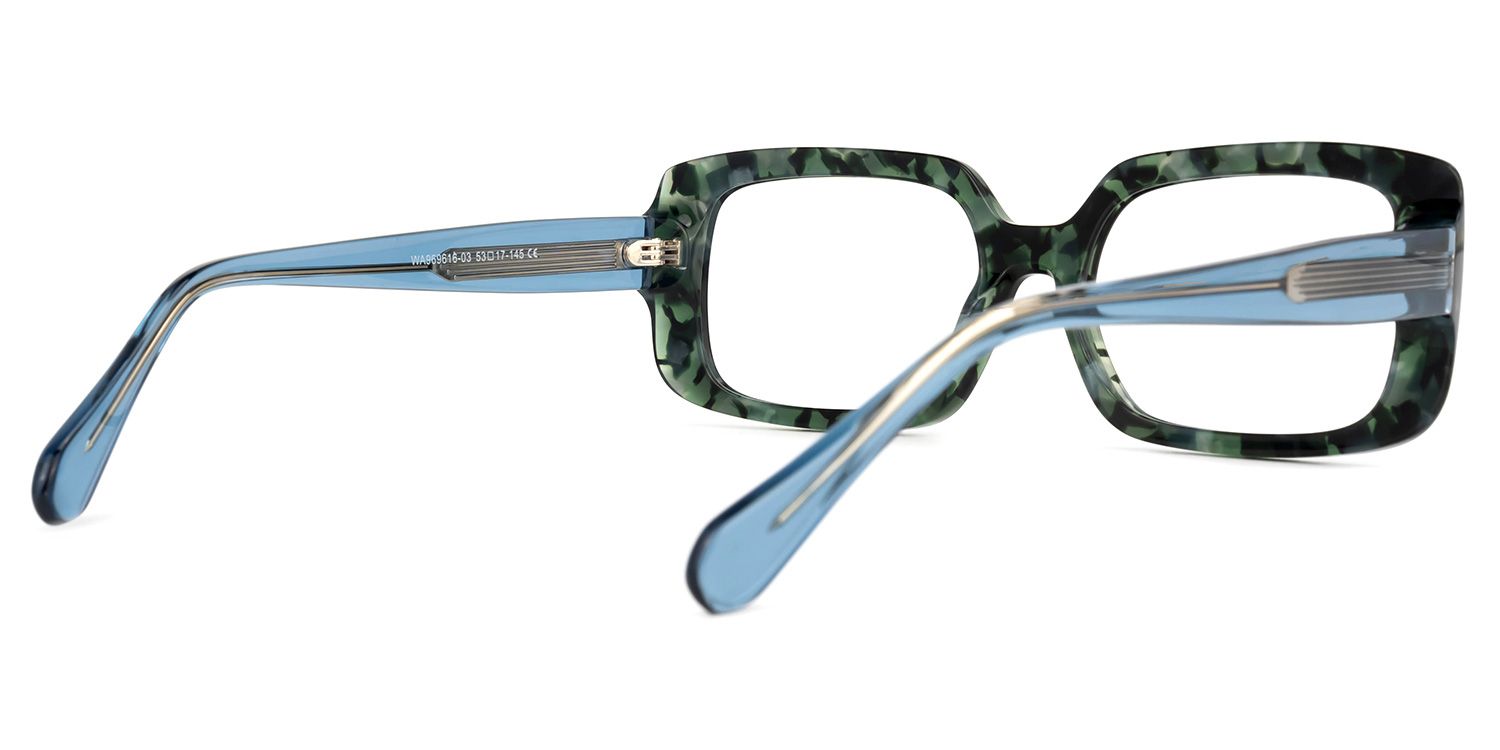 Jammie Rectangle Green-Tortoise Glasses | ZEELOOL Canada3