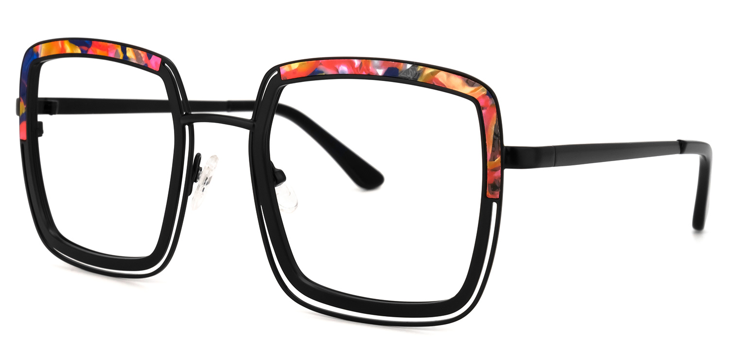 Polomsky Square Floral Glasses | ZEELOOL Canada1