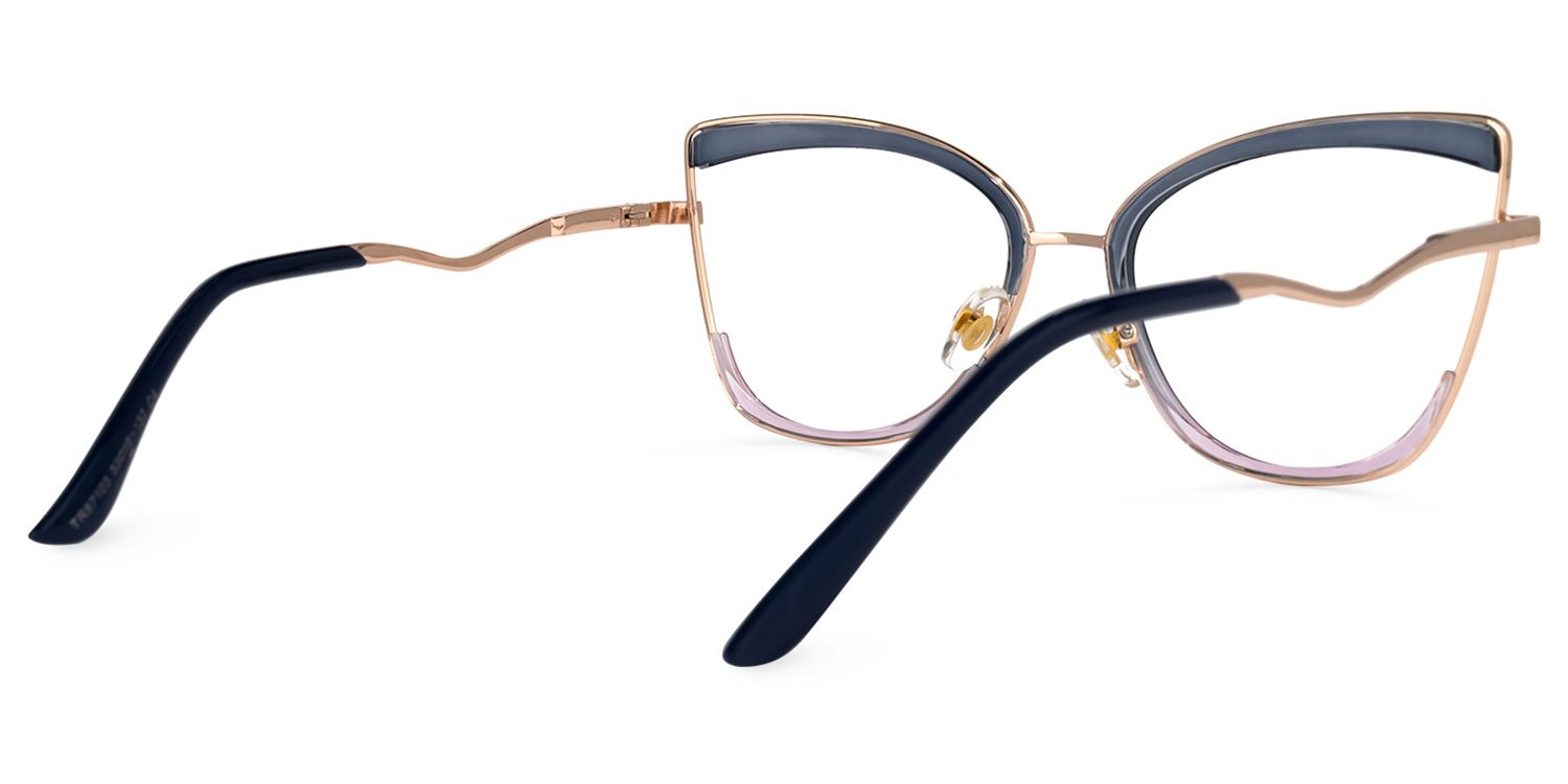 Benika Cateye Blue-Purple Glasses | ZEELOOL Canada3
