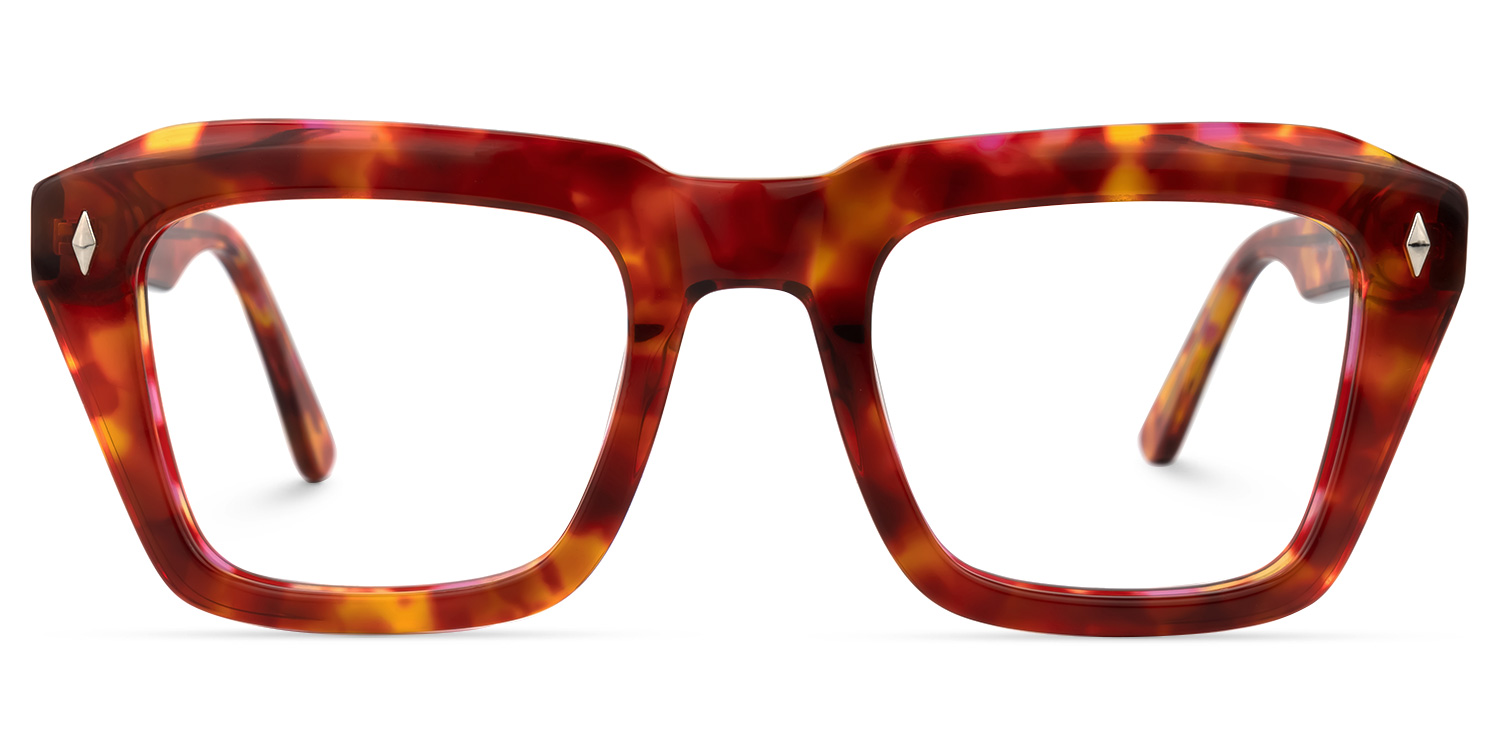 Aquino Square Red-Tortoise Glasses | ZEELOOL Canada0