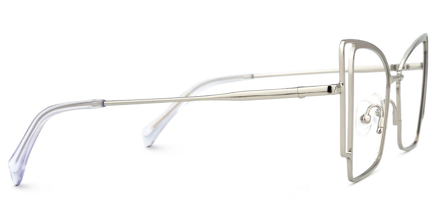 Tapacia Geometric Silver Glasses | ZEELOOL Canada2