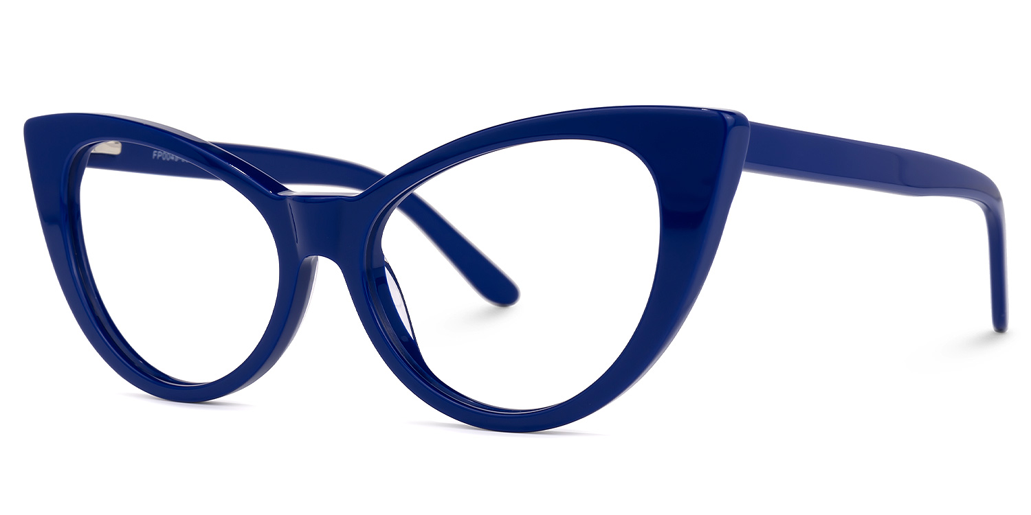 Marilyn Cateye Blue Eyeglasses | ZEELOOL Canada1