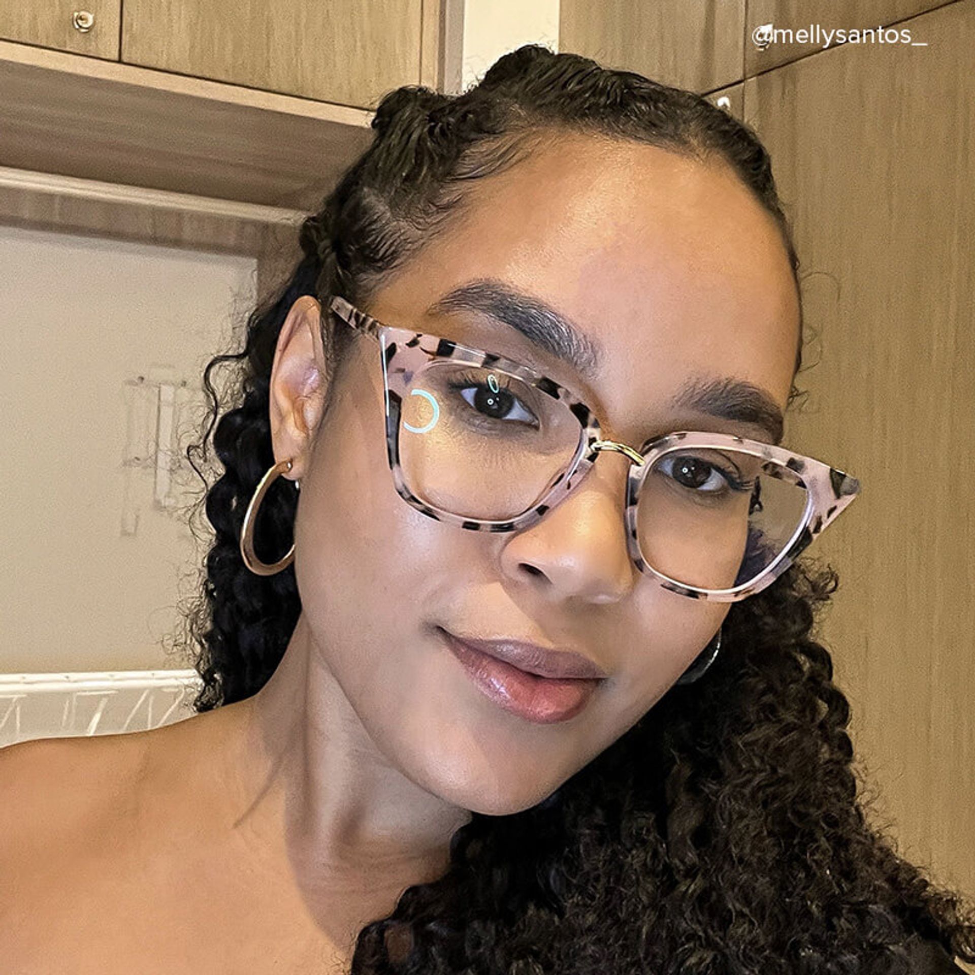 Martha Cat Eye Pink Floral Glasses | ZEELOOL Canada7