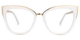Ruiz White Cat eye Glasses0