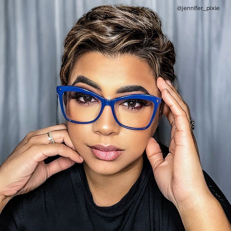 Isaebella Butterfly Blue Frame Glasses | Zeelool Optical5