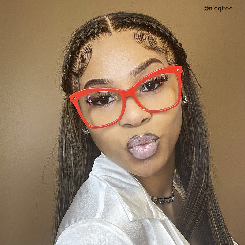 Isaebella Butterfly Red Eyeglasses and Thin Frames11