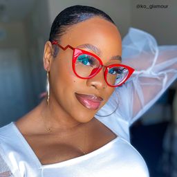 Jacqueline Red Cat eye Glasses9