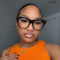 Gordon Rectangle Black Glasses8