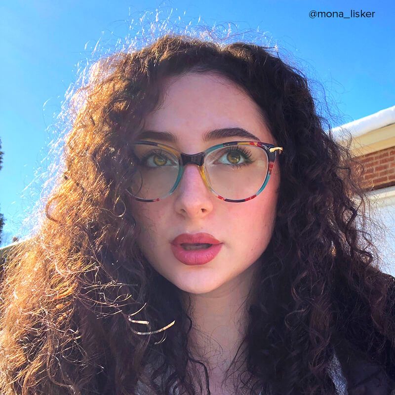 Clement Cat Eye Floral Eyeglasses and Thin Frames4