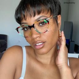 Clement Cat Eye Floral Glasses7