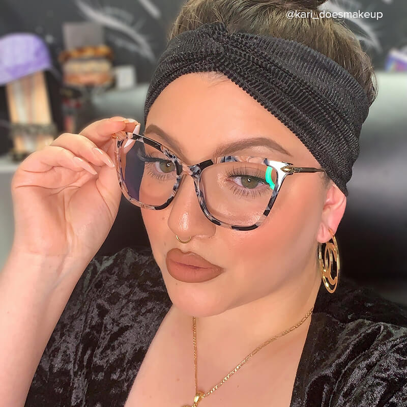 Hilary Butterfly Pink Floral Glasses4