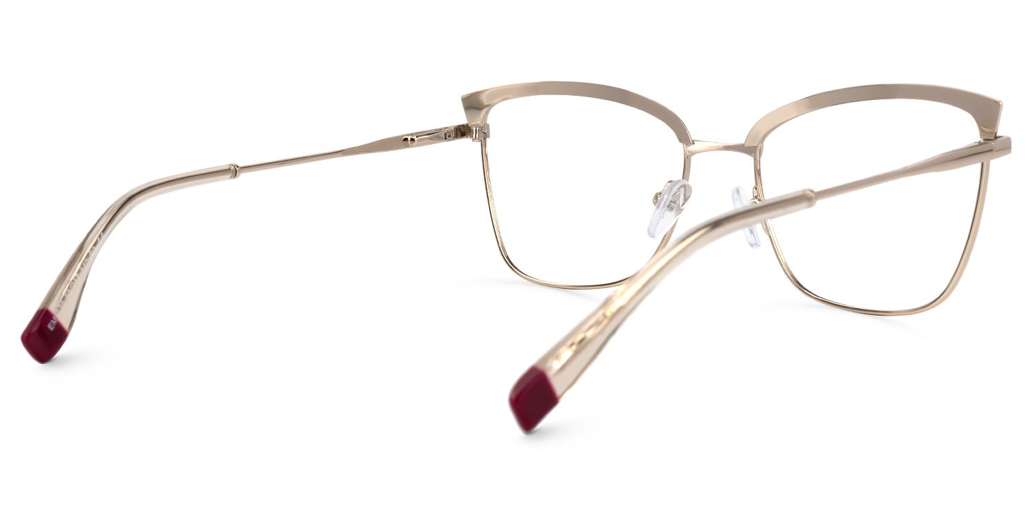 Myra Cateye Yellow Glasses | ZEELOOL Canada3