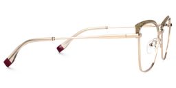 Myra Cateye Yellow Glasses2