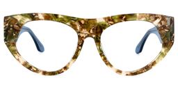 Belgrave Geometric Floral Glasses0