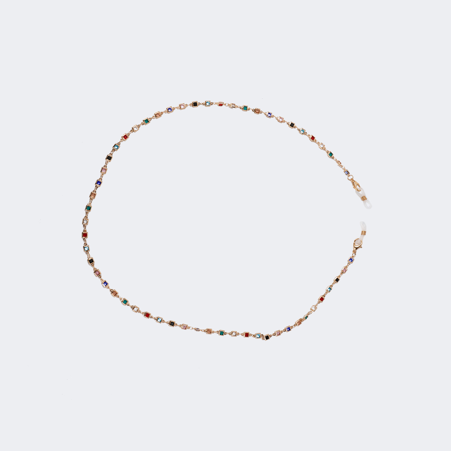 Beautiful Multicolor Diamond Eyeglasses Chains1