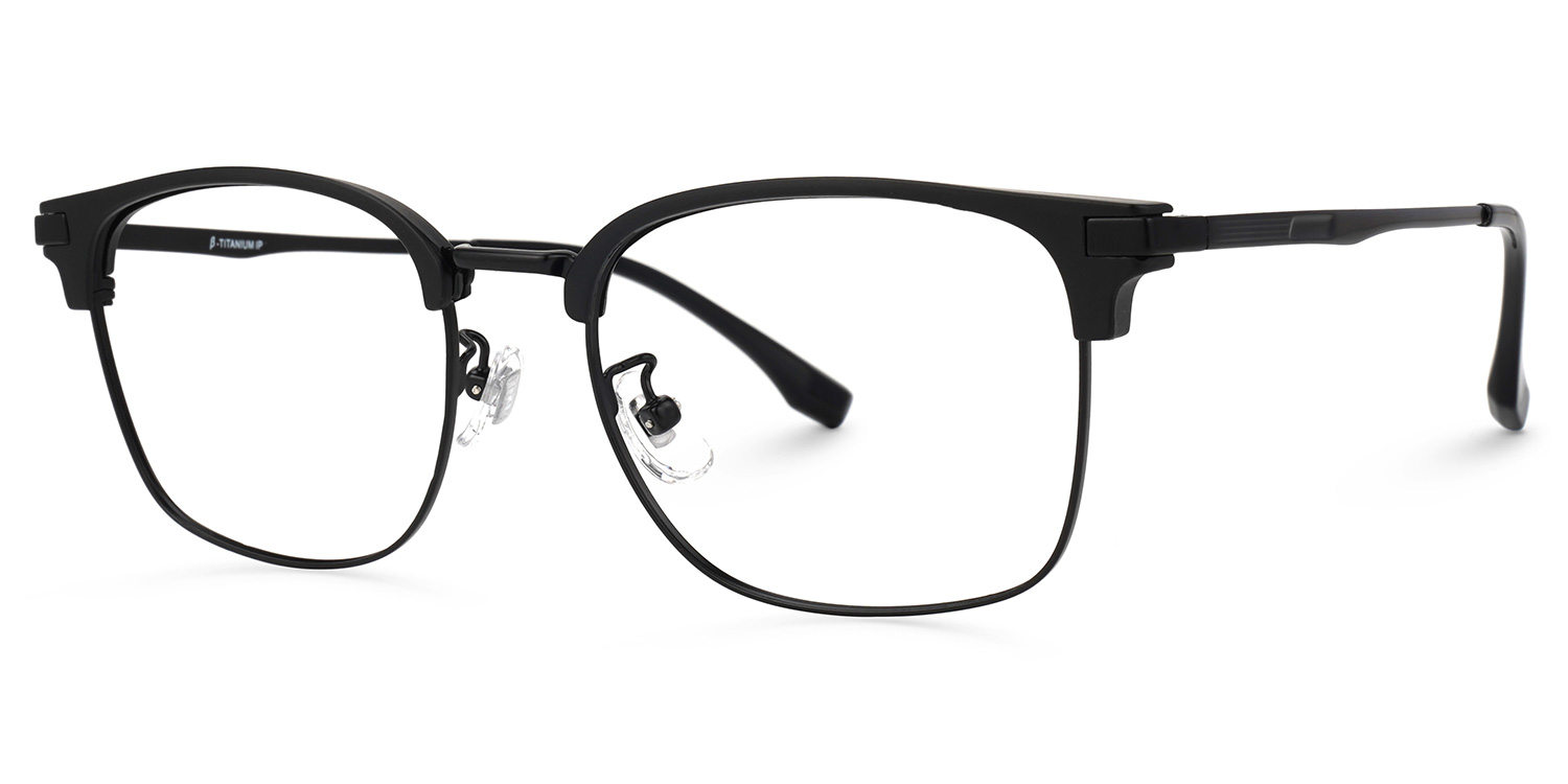 Turkessa Browline Black Glasses | ZEELOOL Canada1