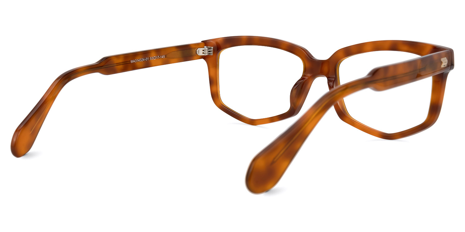 Geri Geometric Brown Glasses | ZEELOOL Canada3
