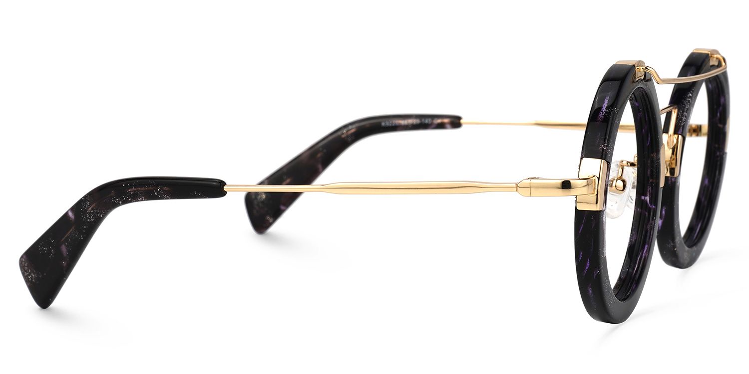 Talkami Round Black Glasses | ZEELOOL Canada2