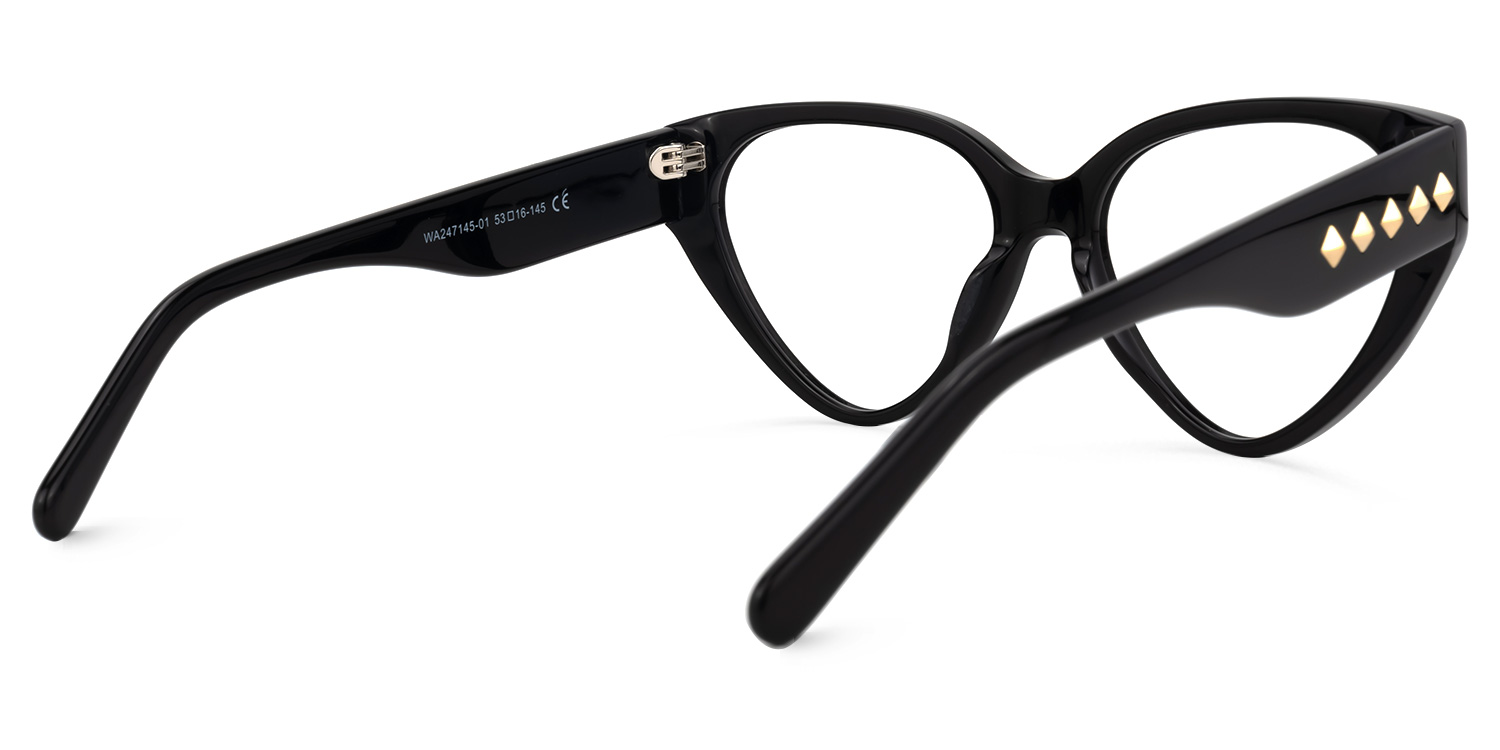 Marshea Geometric Black Glasses | ZEELOOL Canada3