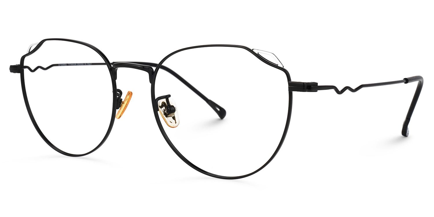 Strader Geometric Black Glasses | ZEELOOL Canada1