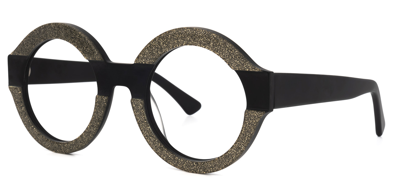 Goenner Round Black Glasses | ZEELOOL Canada1