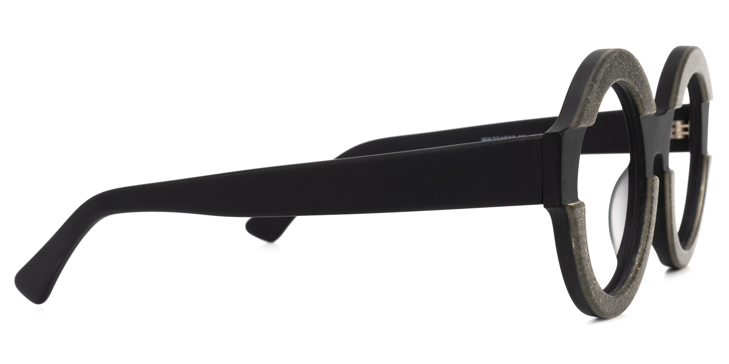 Goenner Round Black Glasses2