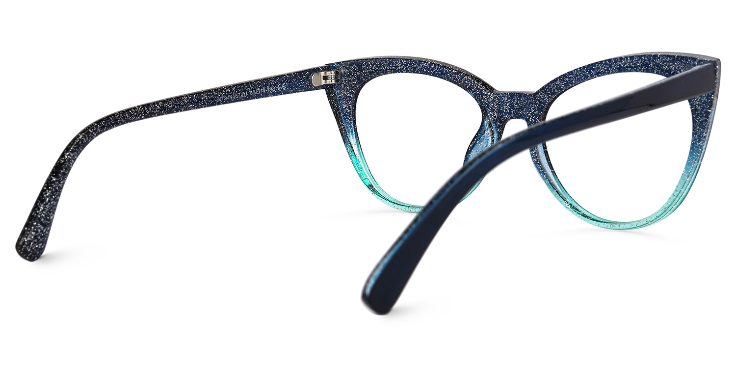 Ellzey Cateye Blue Glasses3