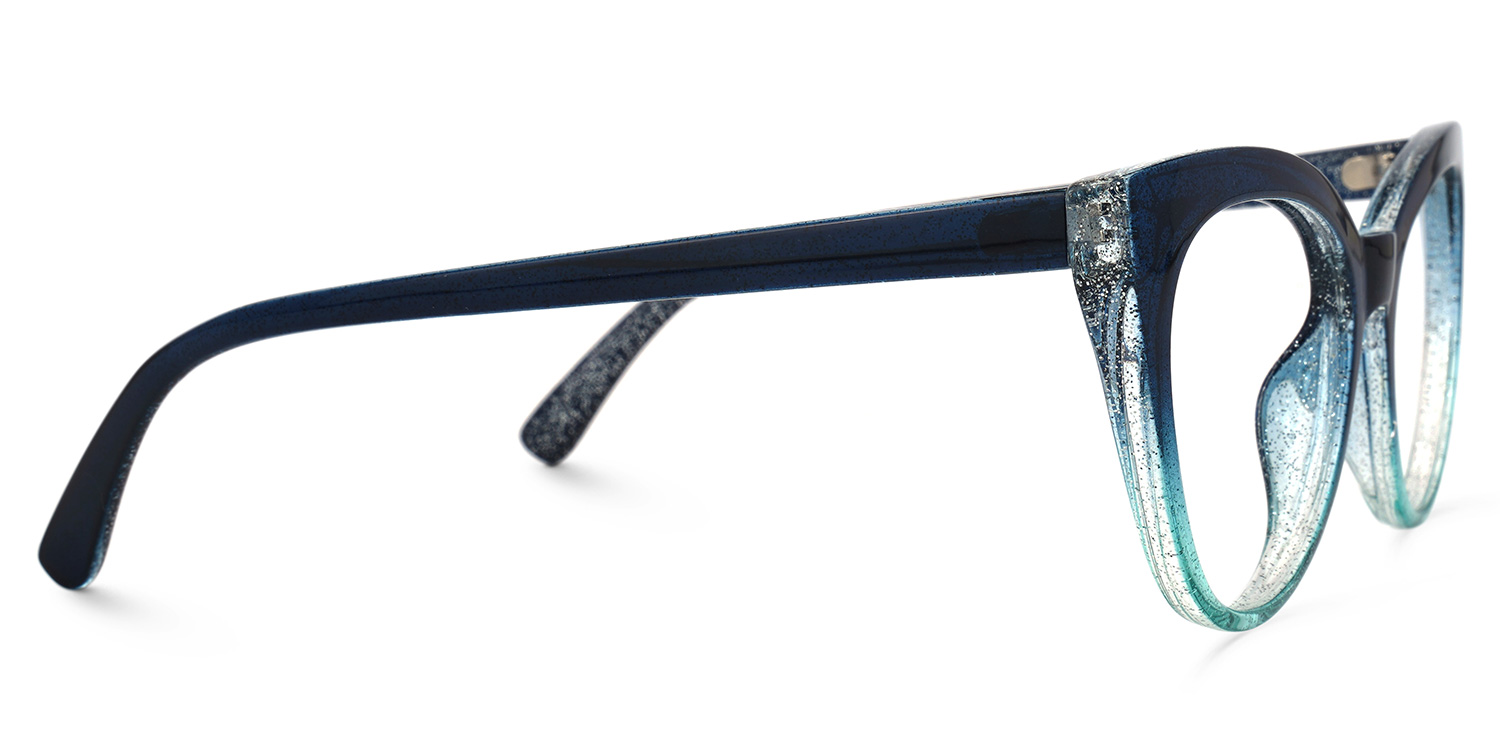 Ellzey Cateye Blue Glasses2