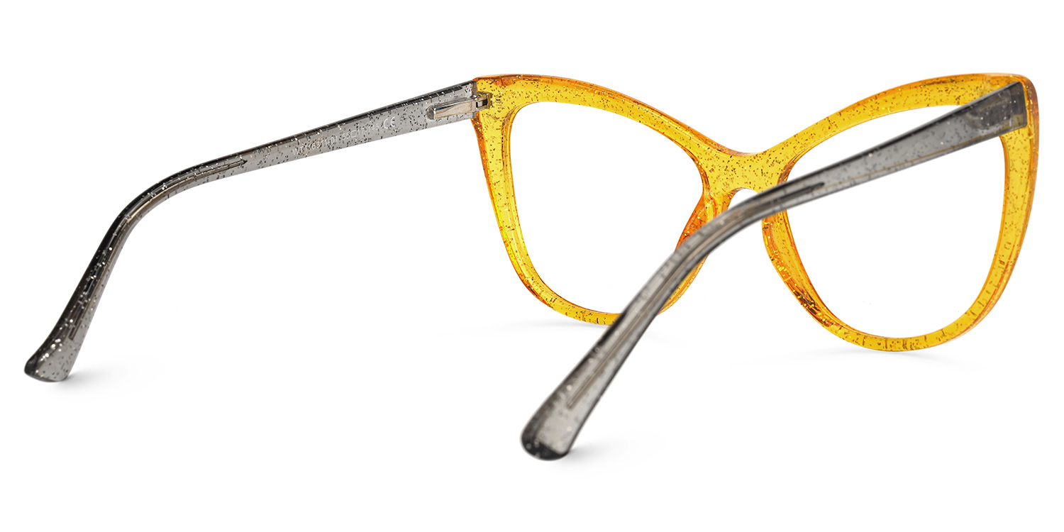 Gomez Cateye Yellow Glasses3
