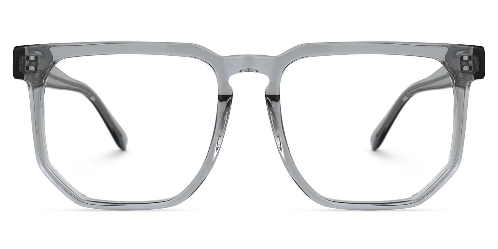 Matherne Square Crystal Gray Eyeglasses | ZEELOOL Canada0