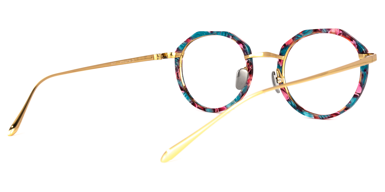 Erin Geometric Floral Glasses | ZEELOOL Canada3