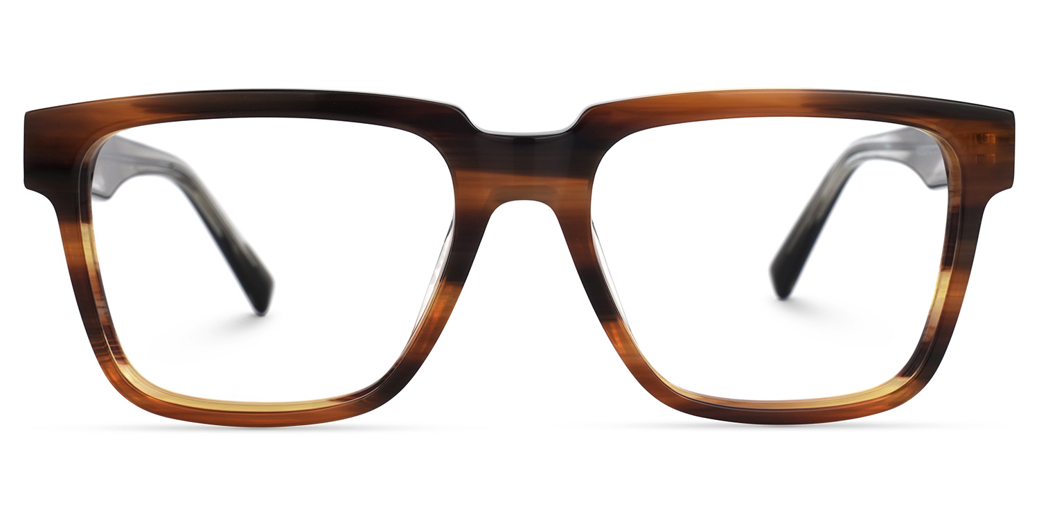 Tavares Square Brown Glasses | ZEELOOL Canada0