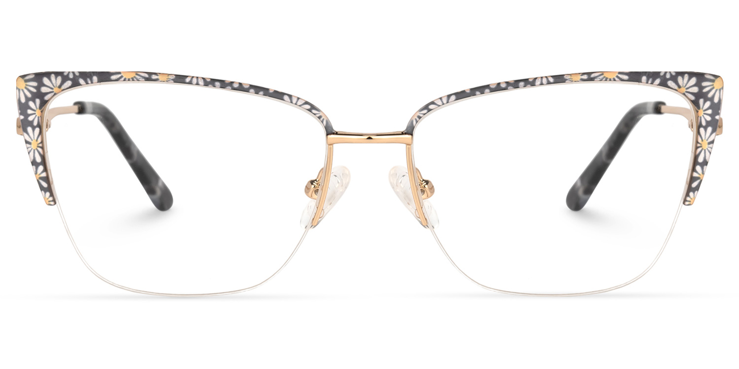 Kandee Square Floral Glasses | ZEELOOL Canada0