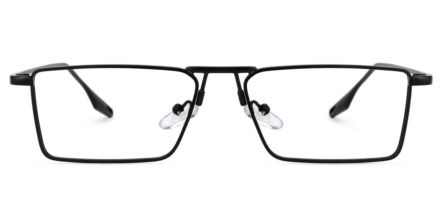 Mallet Rectangle Black Glasses | ZEELOOL Canada0