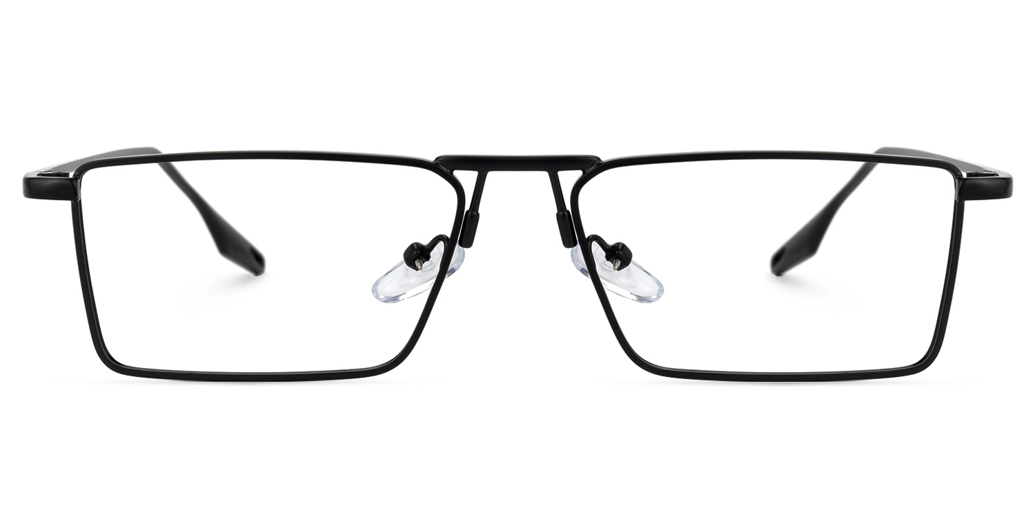 Mallet Rectangle Black Glasses | ZEELOOL Canada0