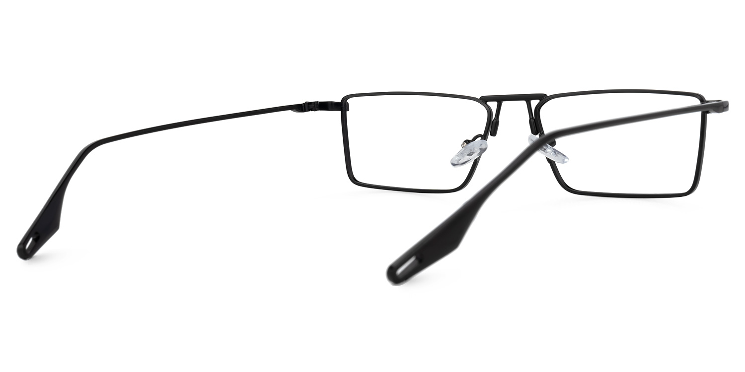Mallet Rectangle Black Glasses3