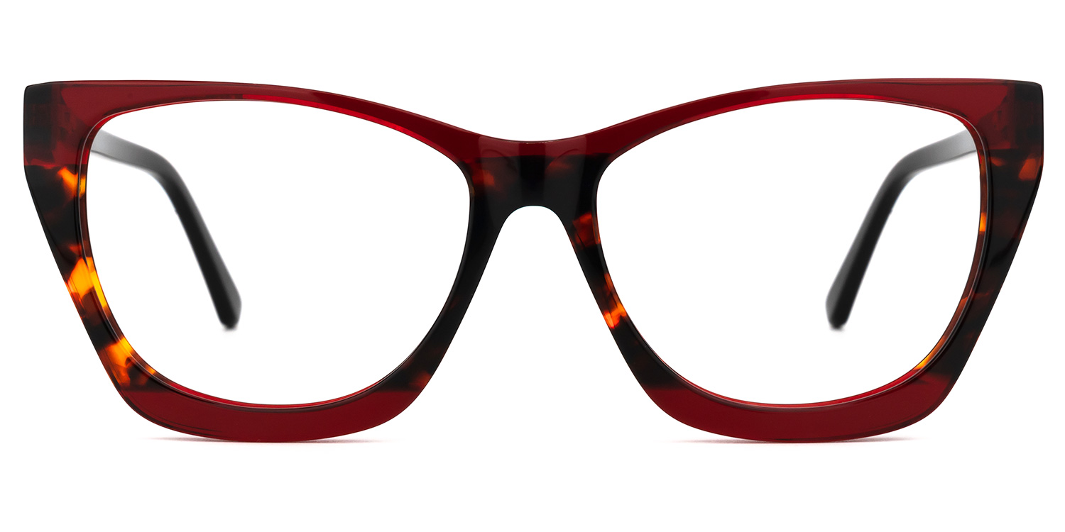 Frankens Geometric Red Glasses | ZEELOOL Canada0