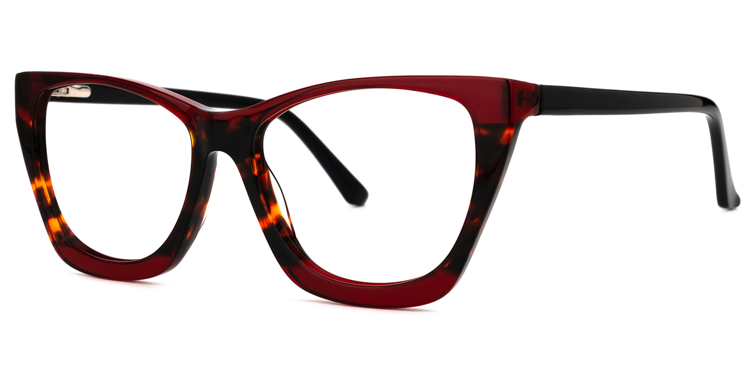 Frankens Geometric Red Glasses | ZEELOOL Canada1