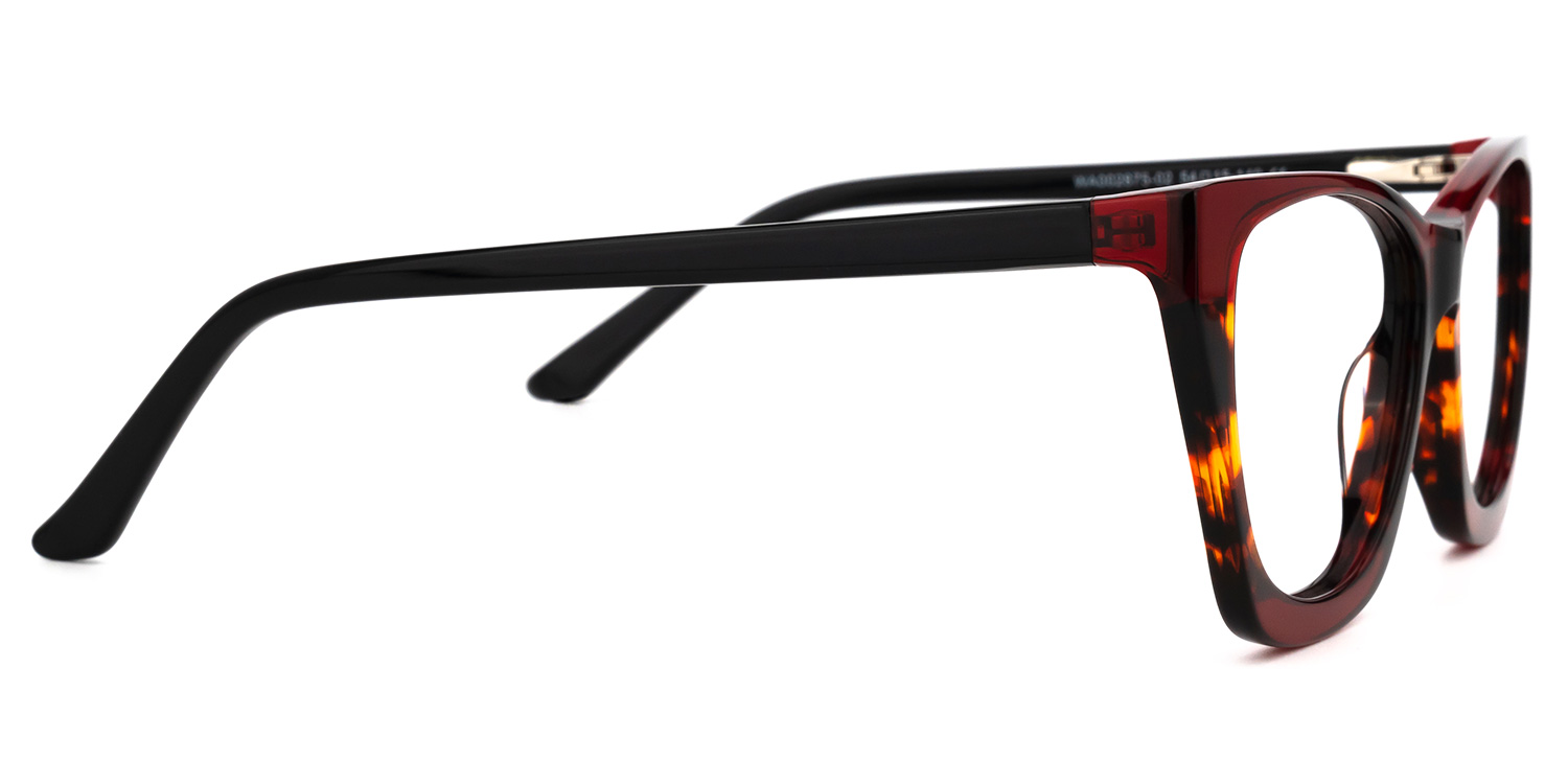 Frankens Geometric Red Glasses2