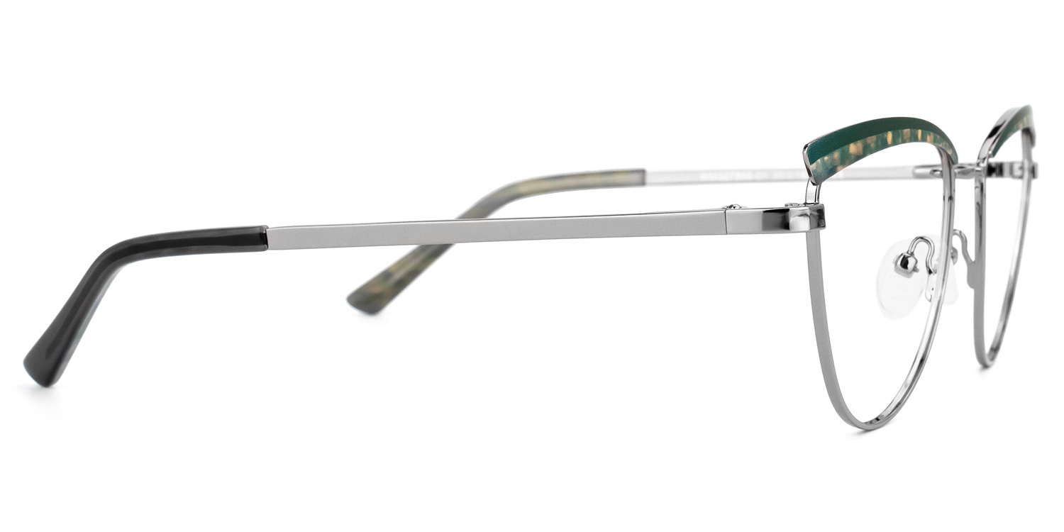 Freitas Browline Silver Glasses | ZEELOOL Canada3