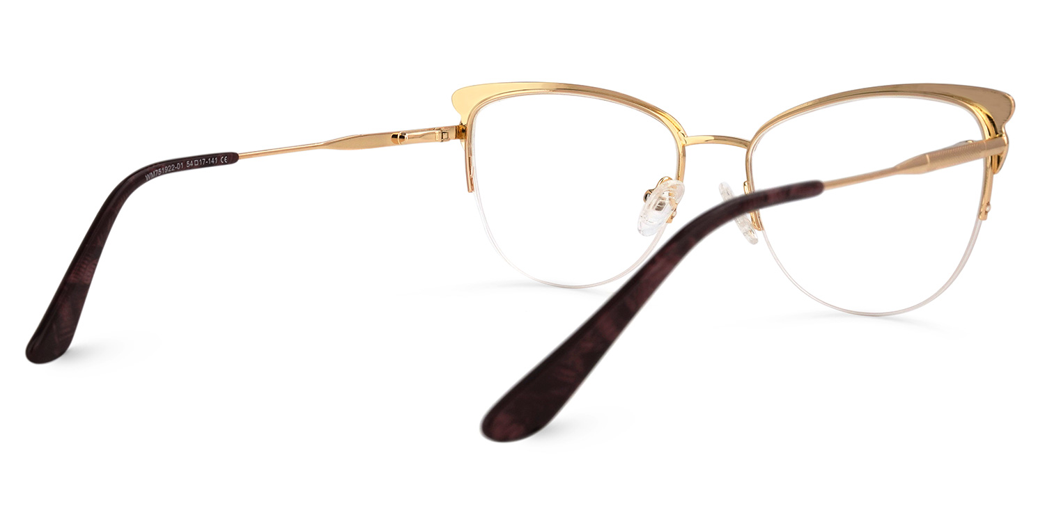 Pendy Browline Dark-Red Glasses | ZEELOOL Canada3