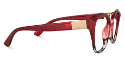 Mouna Cateye Red Glasses2