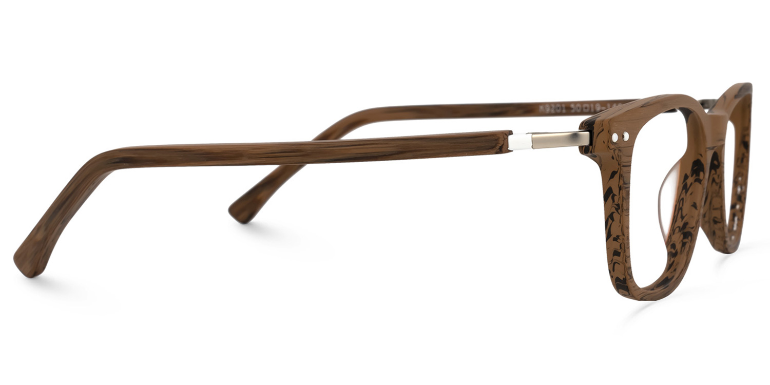 Areizaga Rectangle Brown Glasses | ZEELOOL Canada2